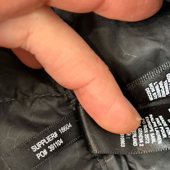 Ralph Lauren RLX Puffer Jacket Mens Medium Navy Blue Goose Down Puffer Full Zip - Picture 11 of 16